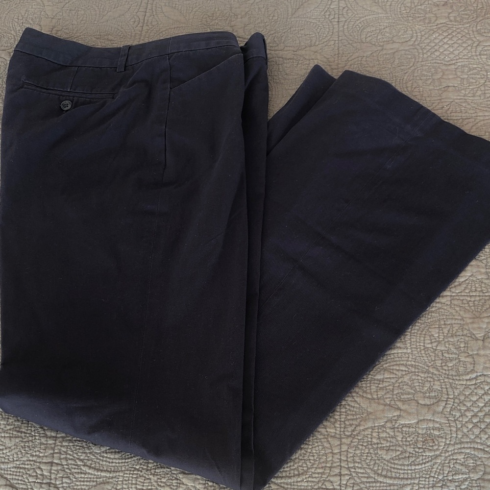 Women’s  Classic navy chino Pants 34 flare